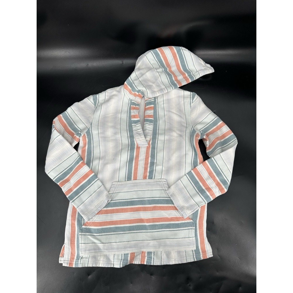 Pendleton Women's Size XXS - Cotton SURF‎ STRIPE Hooded Pullover Hoodie